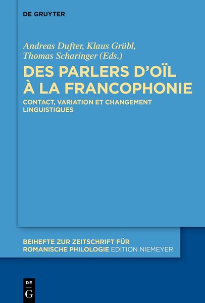 Produktbild: Des parlers d'oïl à la francophonie