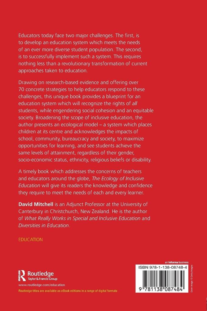 Weitere Ansicht: The Ecology of Inclusive Education | David Mitchell