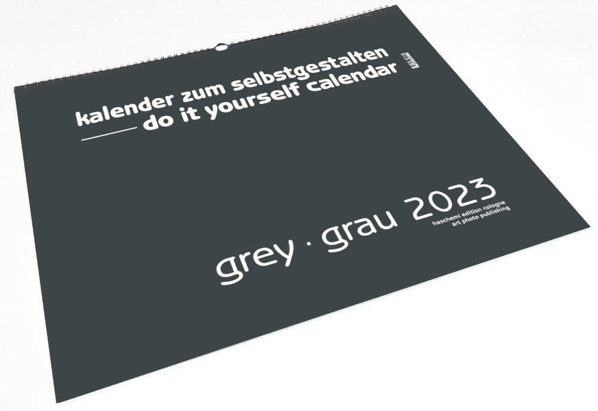 Produktbild: Grey Grau 2026 Blanko Gross XL Format