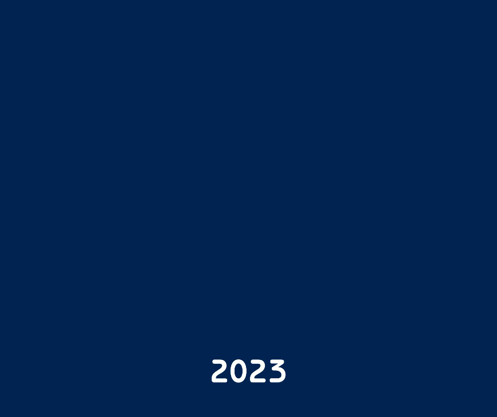 Weitere Ansicht: Blue Blau 2026 Blanko Gross XL Format