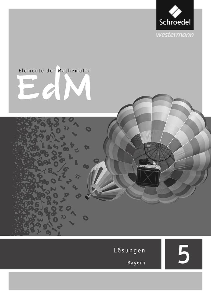 Produktbild: Elemente der Mathematik 5. Lösungen. Bayern