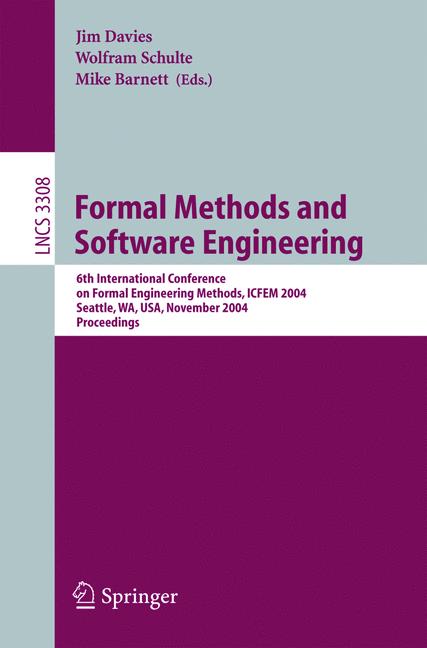Weitere Ansicht: Formal Methods and Software Engineering