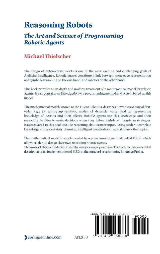 Weitere Ansicht: Reasoning Robots | Michael Thielscher