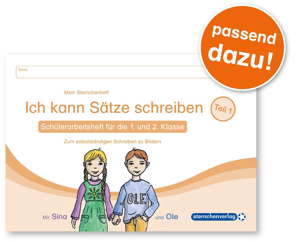 Weitere Ansicht: Ich kann Sätze lesen - In Silbenschreibweise - 90 Bild-Satz-Karten mit Selbstkontrolle | Katrin Langhans, sternchenverlag GmbH