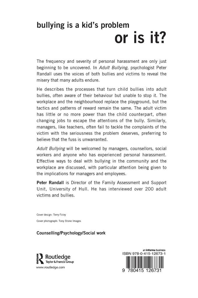 Weitere Ansicht: Adult Bullying | Peter Randall