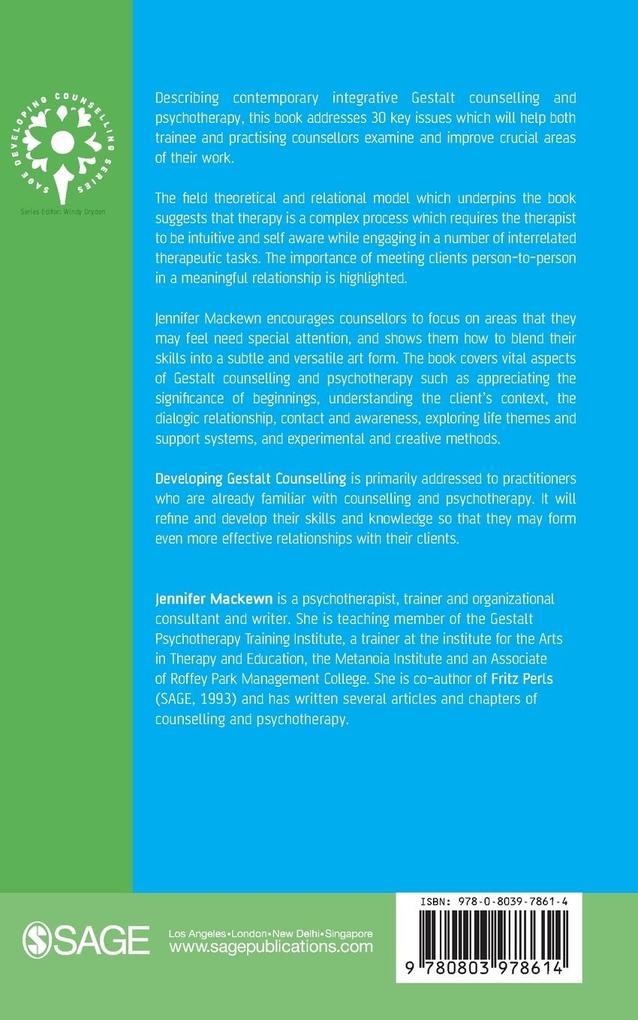 Weitere Ansicht: Developing Gestalt Counselling | Jennifer Mackewn