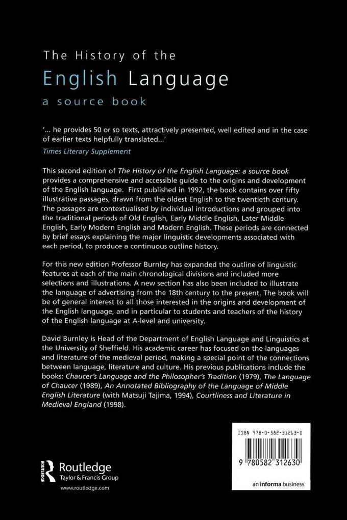 Weitere Ansicht: The History of the English Language | David Burnley