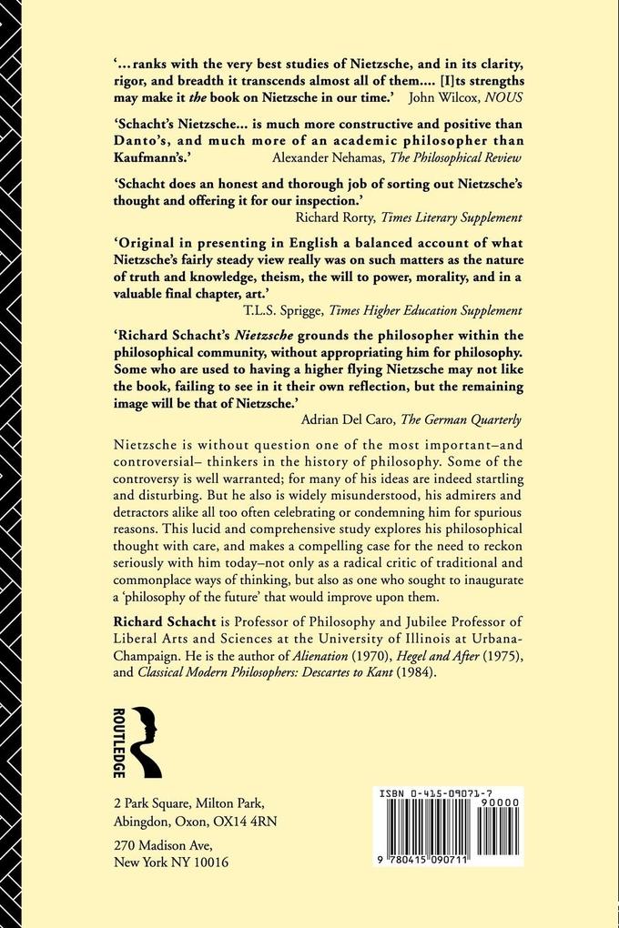 Weitere Ansicht: Nietzsche | Richard Schacht