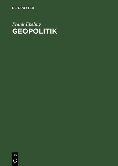 Produktbild: Geopolitik | Frank Ebeling