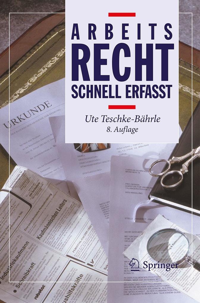 Produktbild: Arbeitsrecht - Schnell erfasst | Ute Teschke-Bährle