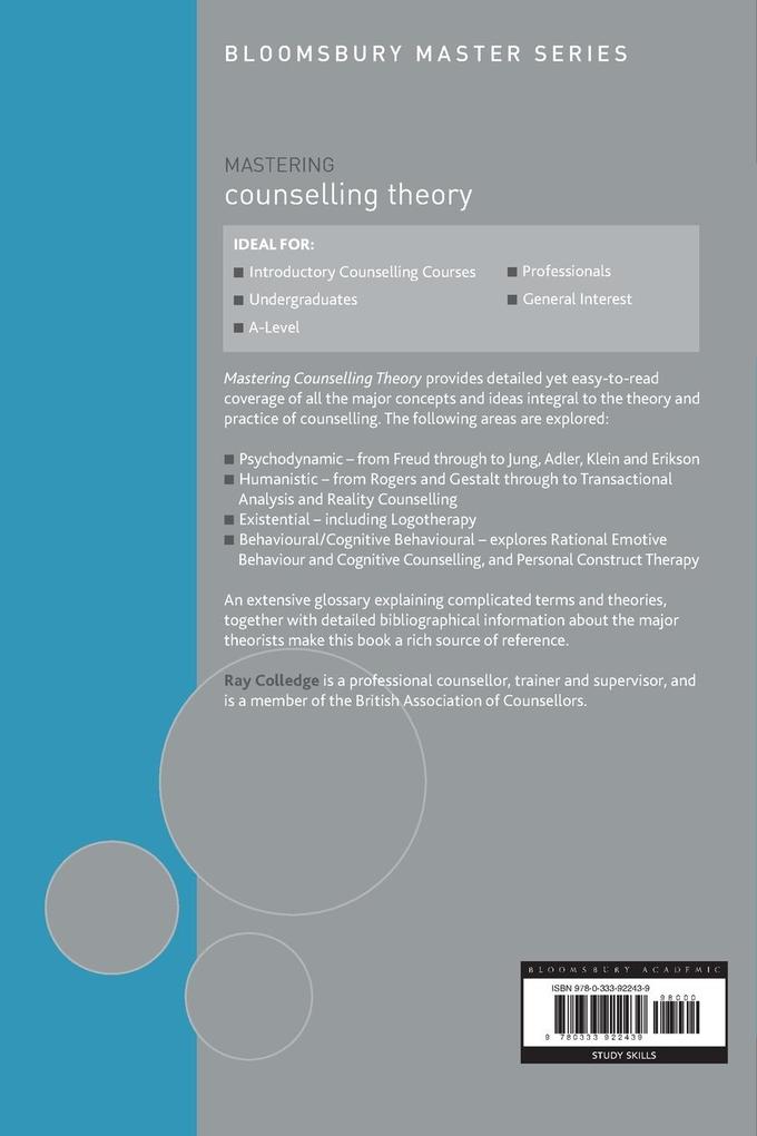 Weitere Ansicht: Mastering Counselling Theory | Ray Colledge