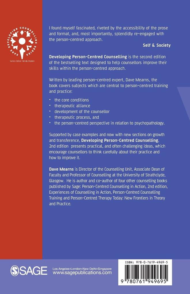 Weitere Ansicht: Developing Person-Centred Counselling | Dave Mearns