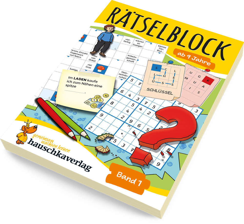 Weitere Ansicht: Rätselblock ab 9 Jahre, Band 1, A5-Block | Agnes Spiecker