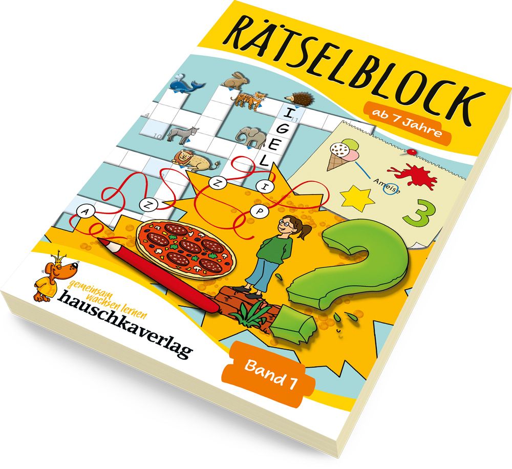 Weitere Ansicht: Rätselblock ab 7 Jahre, Band 1, A5-Block | Agnes Spiecker