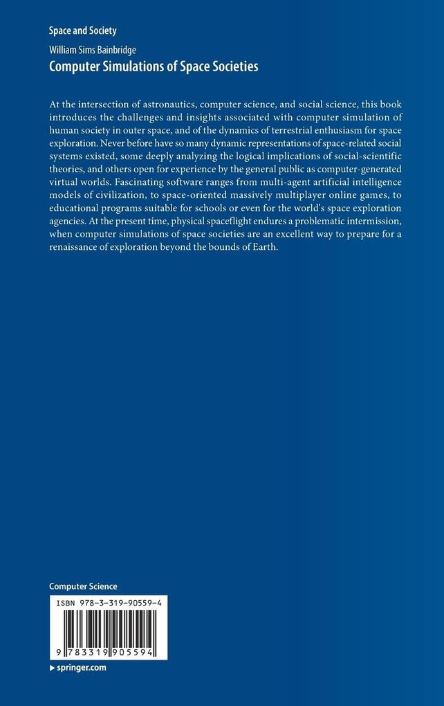 Weitere Ansicht: Computer Simulations of Space Societies | William Sims Bainbridge