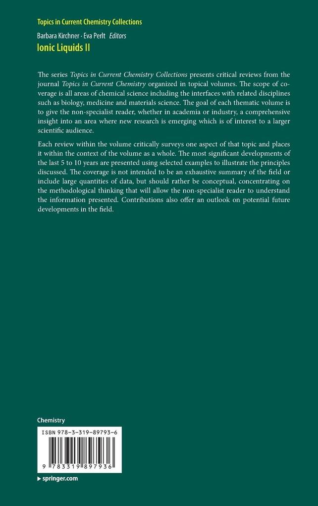 Weitere Ansicht: Ionic Liquids II