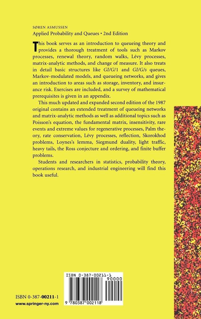 Weitere Ansicht: Applied Probability and Queues | Soeren Asmussen, Søren Asmussen