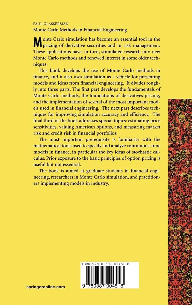 Weitere Ansicht: Monte Carlo Methods in Financial Engineering | Paul Glasserman