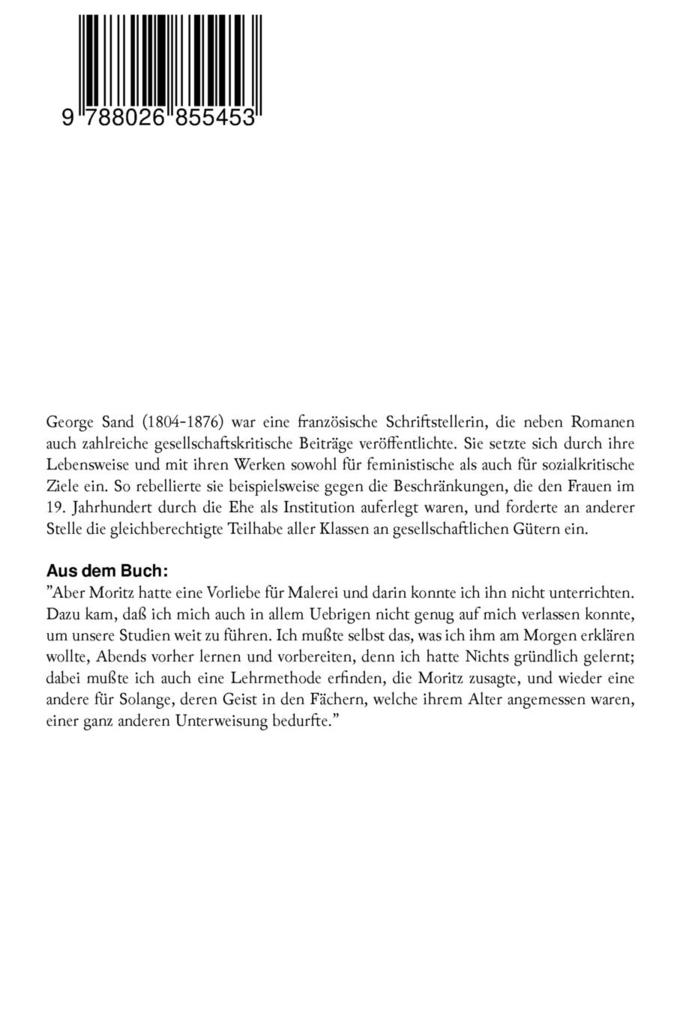 Weitere Ansicht: George Sand: Geschichte Meines Lebens (Autobiografie) | George Sand