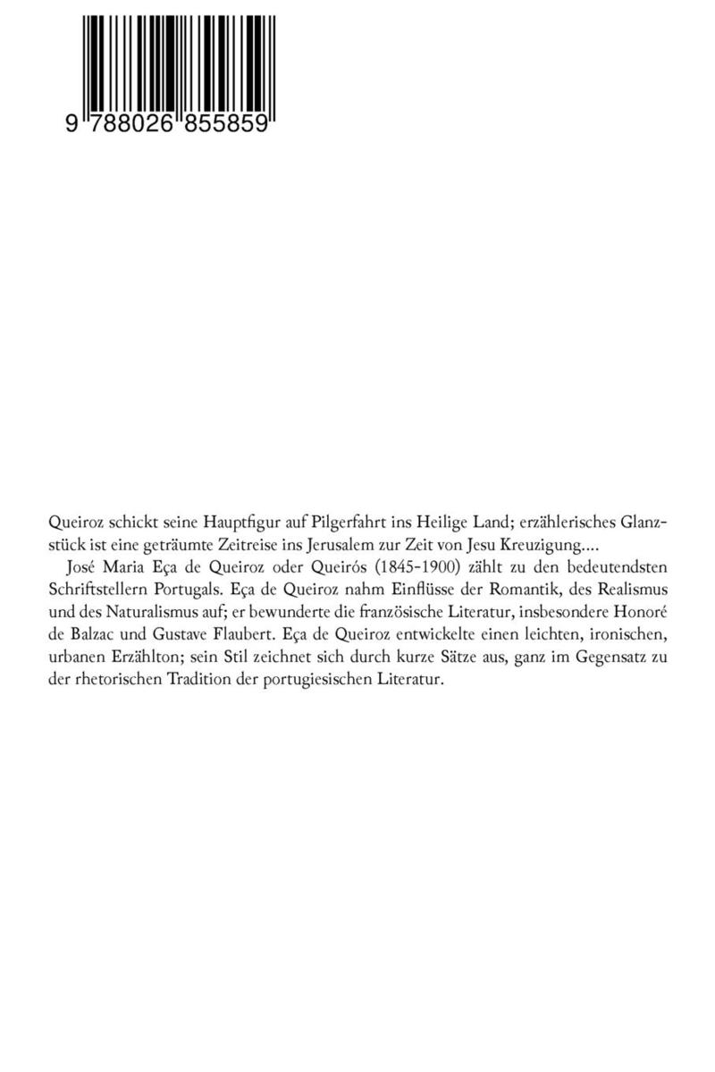 Weitere Ansicht: Die Reliquie | José Maria Eça de Queiroz, Richard A. Bermann