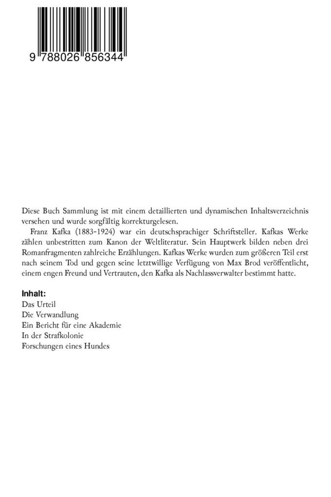 Weitere Ansicht: Franz Kafka | Franz Kafka