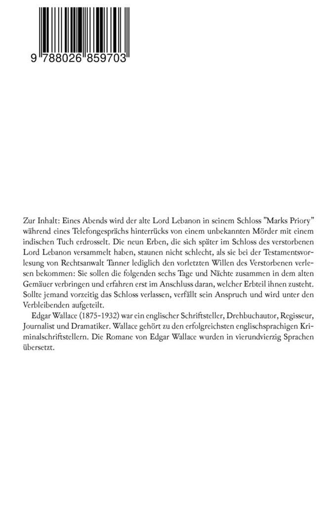 Weitere Ansicht: Das indische Tuch (Ein spannender Krimi-Klassiker) | Edgar Wallace