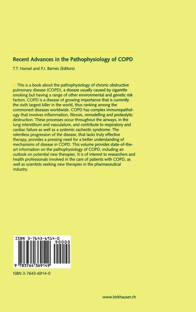 Weitere Ansicht: Recent Advances in the Pathophysiology of COPD