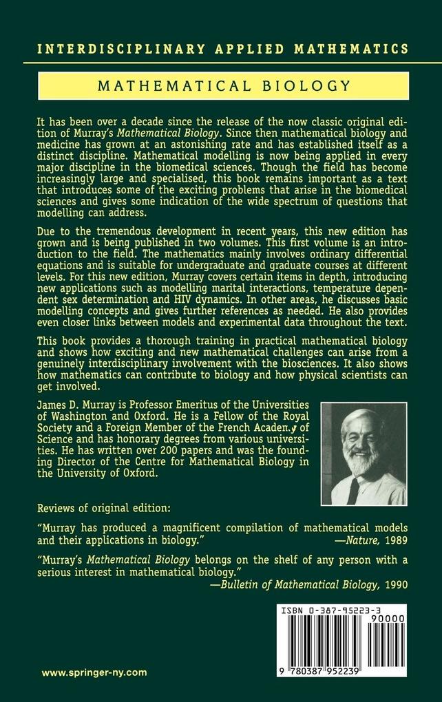 Weitere Ansicht: Mathematical Biology | James D. Murray