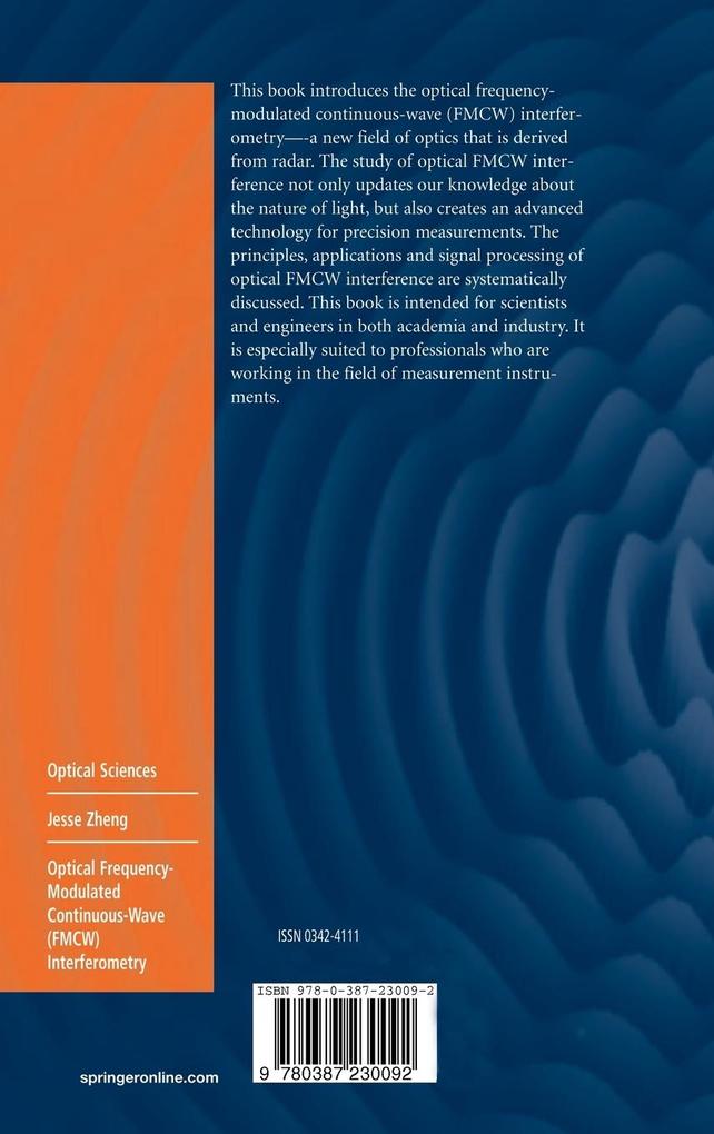 Weitere Ansicht: Optical Frequency-Modulated Continuous-Wave (FMCW) Interferometry | Jesse Zheng, J. Zheng