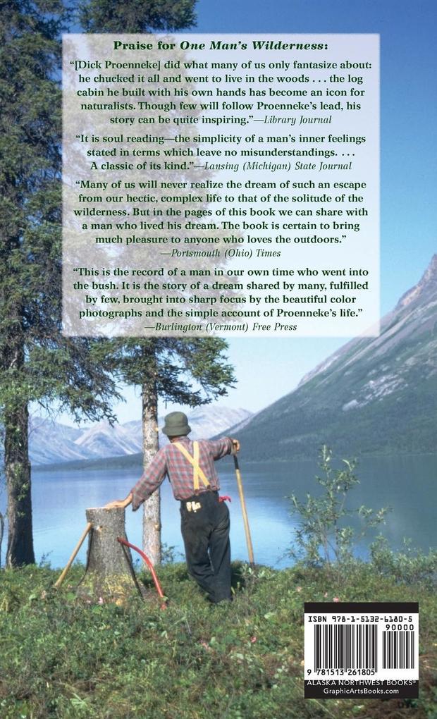 Weitere Ansicht: One Man's Wilderness, 50th Anniversary Edition | Richard Louis Proenneke, Sam Keith