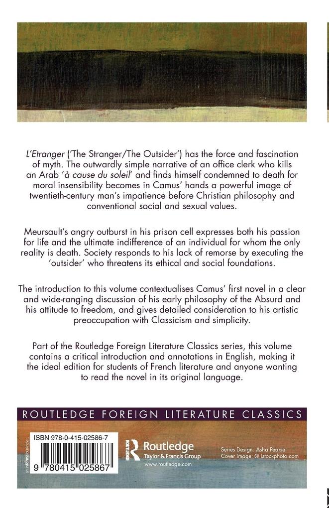 Weitere Ansicht: L'Etranger | Albert Camus