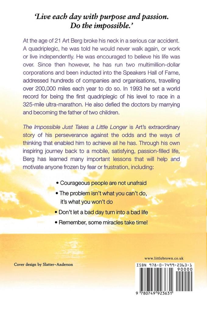 Weitere Ansicht: The Impossible Just Takes A Little Longer | Art Berg