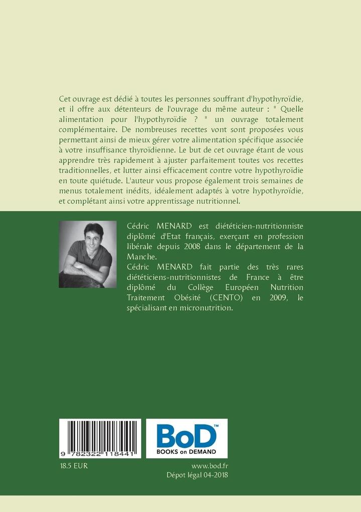 Weitere Ansicht: Recettes et menus pour l'hypothyroïdie | Cédric Menard