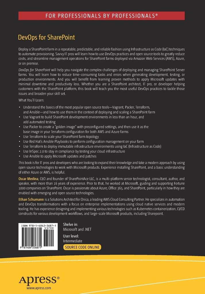 Weitere Ansicht: DevOps for SharePoint | Oscar Medina, Ethan Schumann