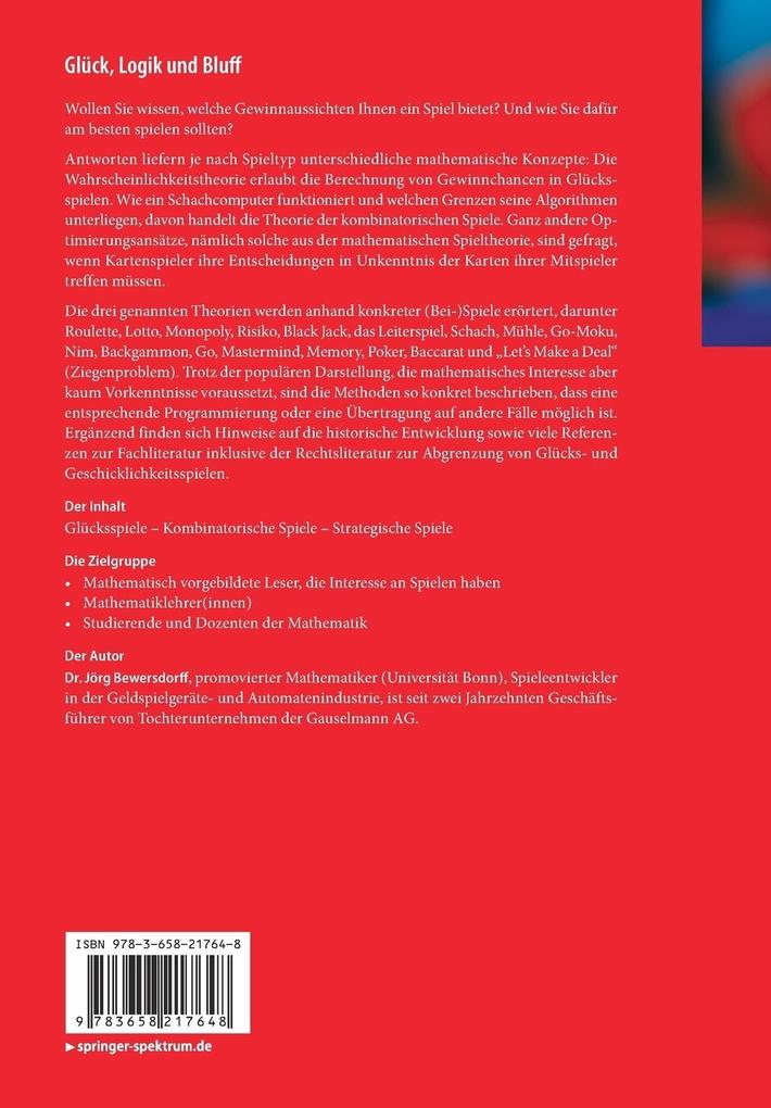 Weitere Ansicht: Glück, Logik und Bluff | Jörg Bewersdorff