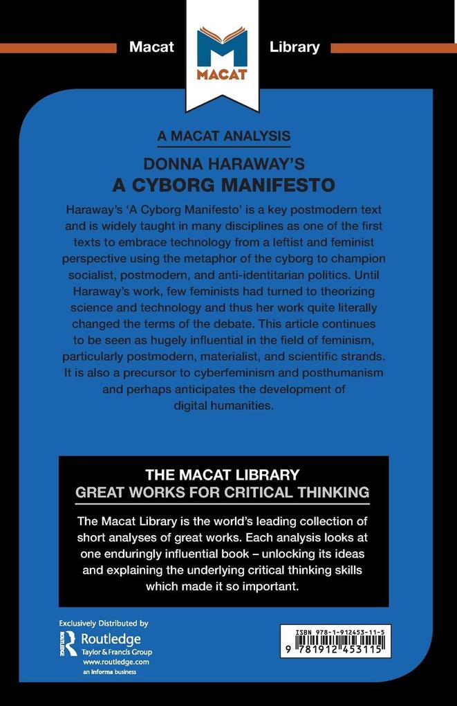 Weitere Ansicht: Donna Haraway's A Cyborg Manifesto | Rebecca Pohl