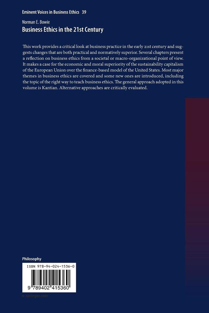 Weitere Ansicht: Business Ethics in the 21st Century | Norman Bowie