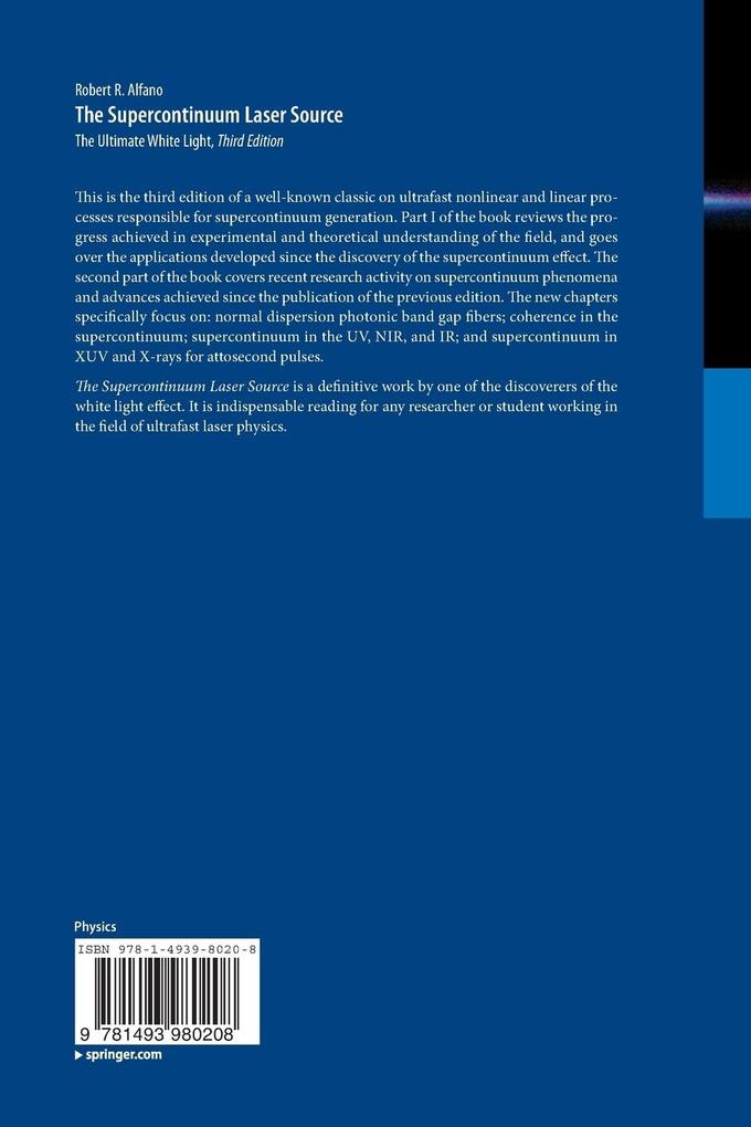 Weitere Ansicht: The Supercontinuum Laser Source | Robert R. Alfano
