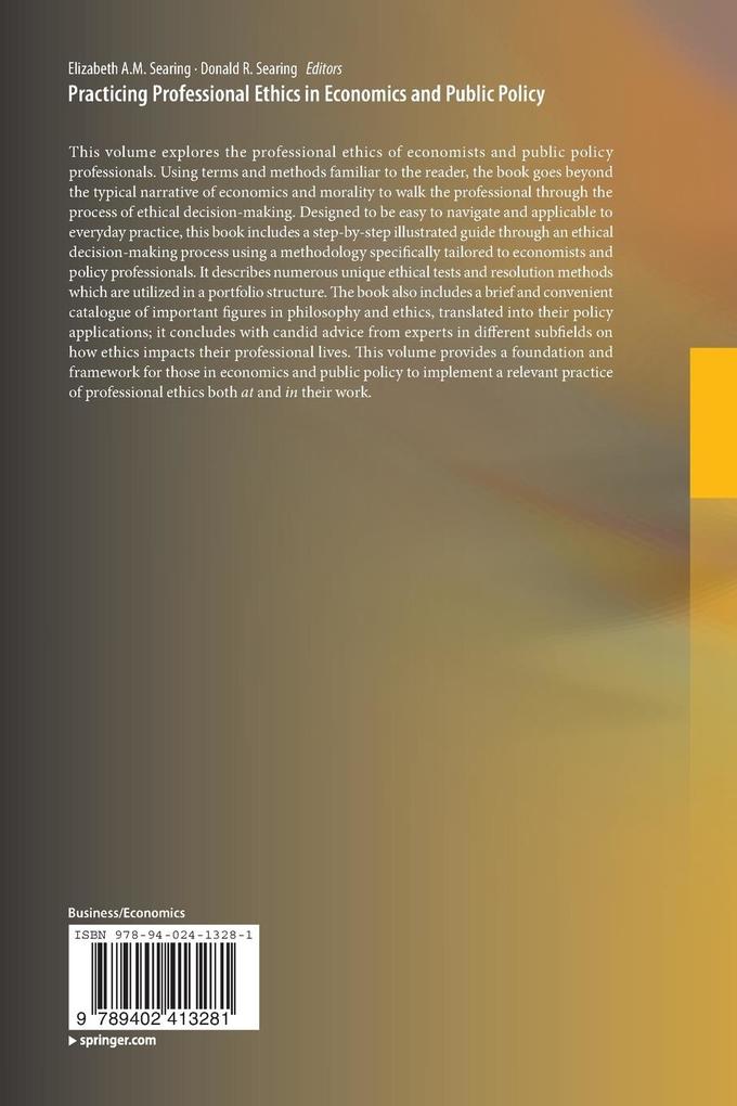 Weitere Ansicht: Practicing Professional Ethics in Economics and Public Policy