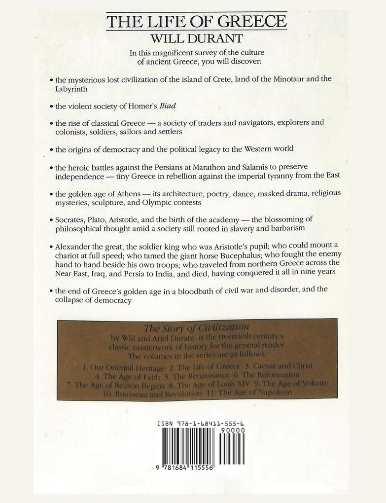 Weitere Ansicht: The Life of Greece | Will Durant