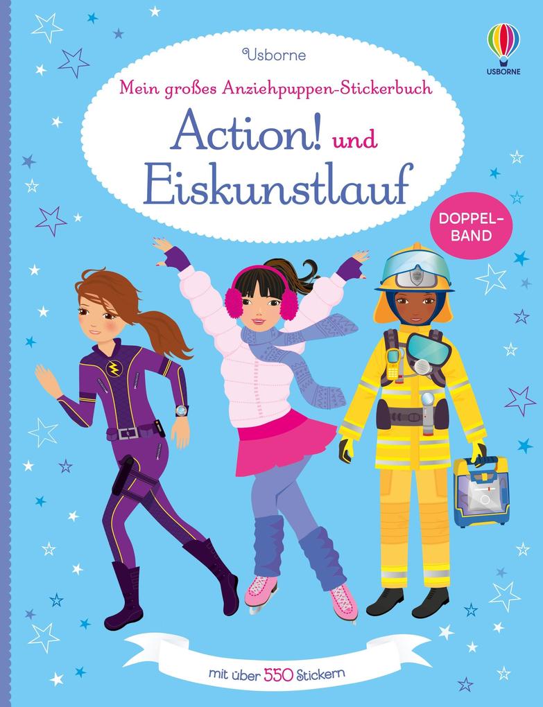 Produktbild: Mein großes Anziehpuppen-Stickerbuch: Action! und Eiskunstlauf | Fiona Watt