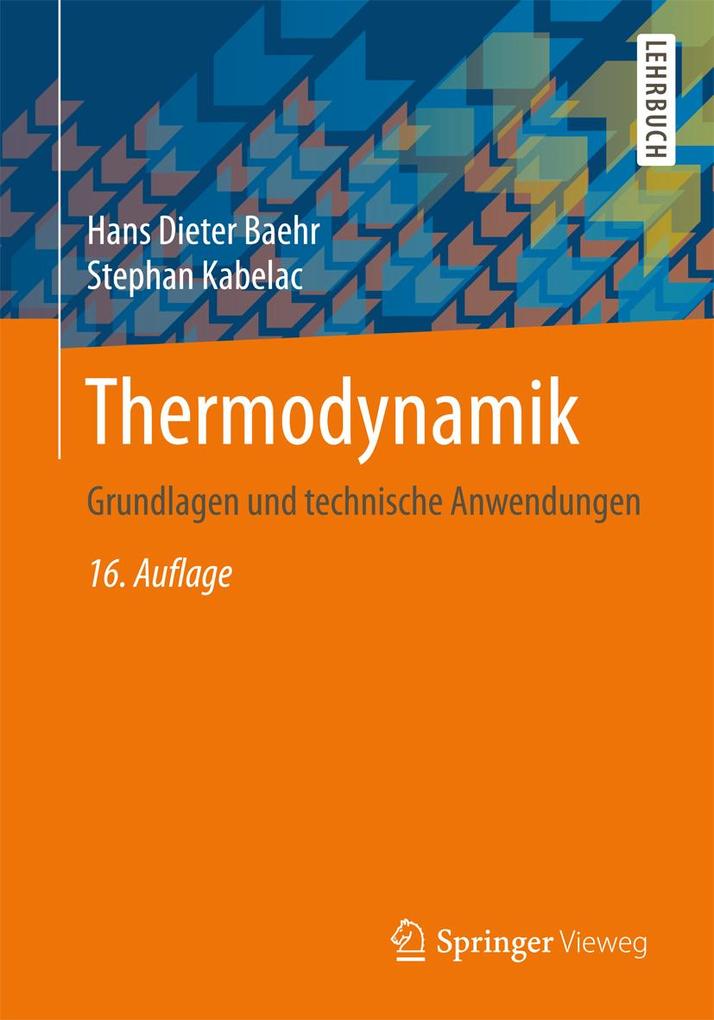 Produktbild: Thermodynamik | Hans Dieter Baehr, Stephan Kabelac