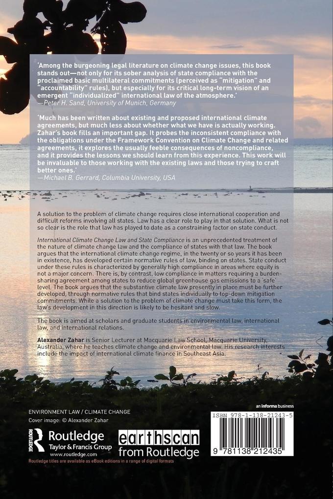 Weitere Ansicht: International Climate Change Law and State Compliance | Alexander Zahar
