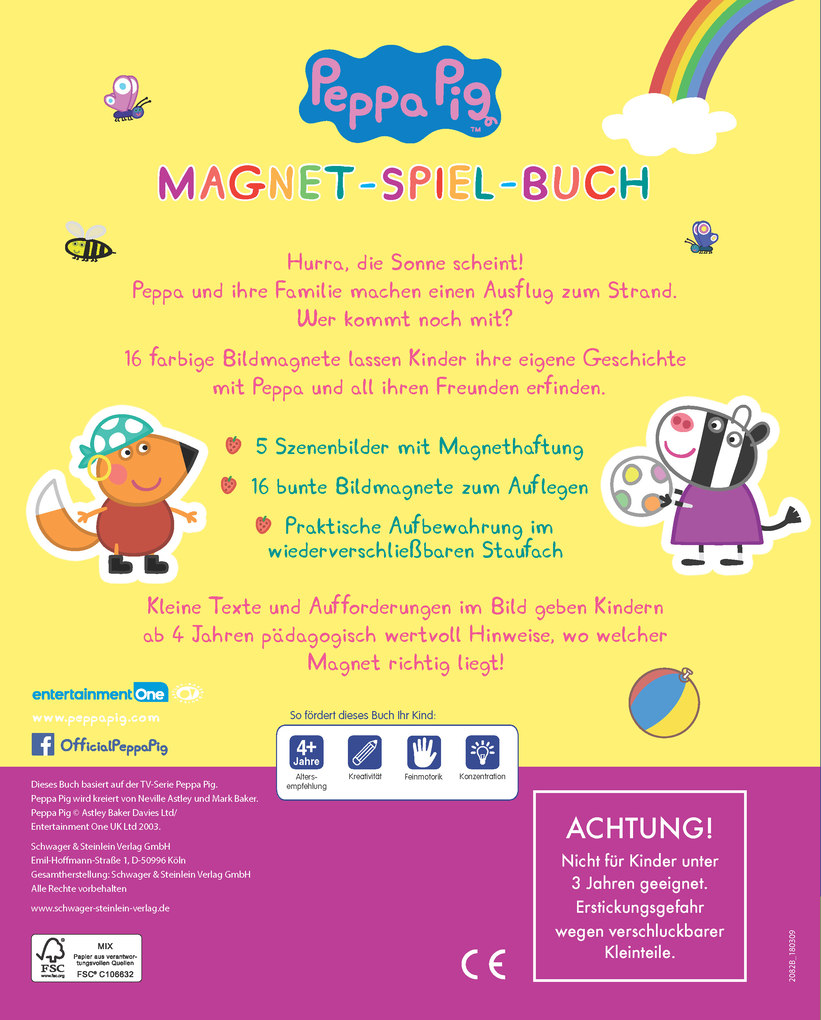 Weitere Ansicht: Peppa Pig Magnet-Spiel-Buch | Laura Teller, Schwager & Steinlein Verlag