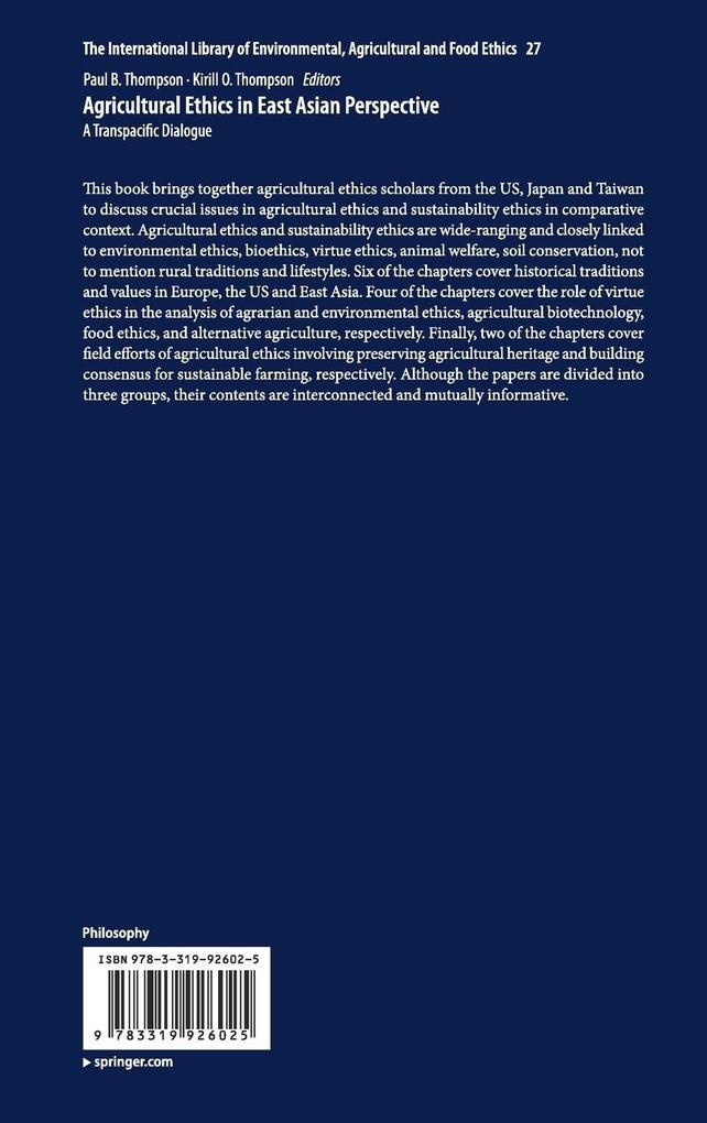 Weitere Ansicht: Agricultural Ethics in East Asian Perspective