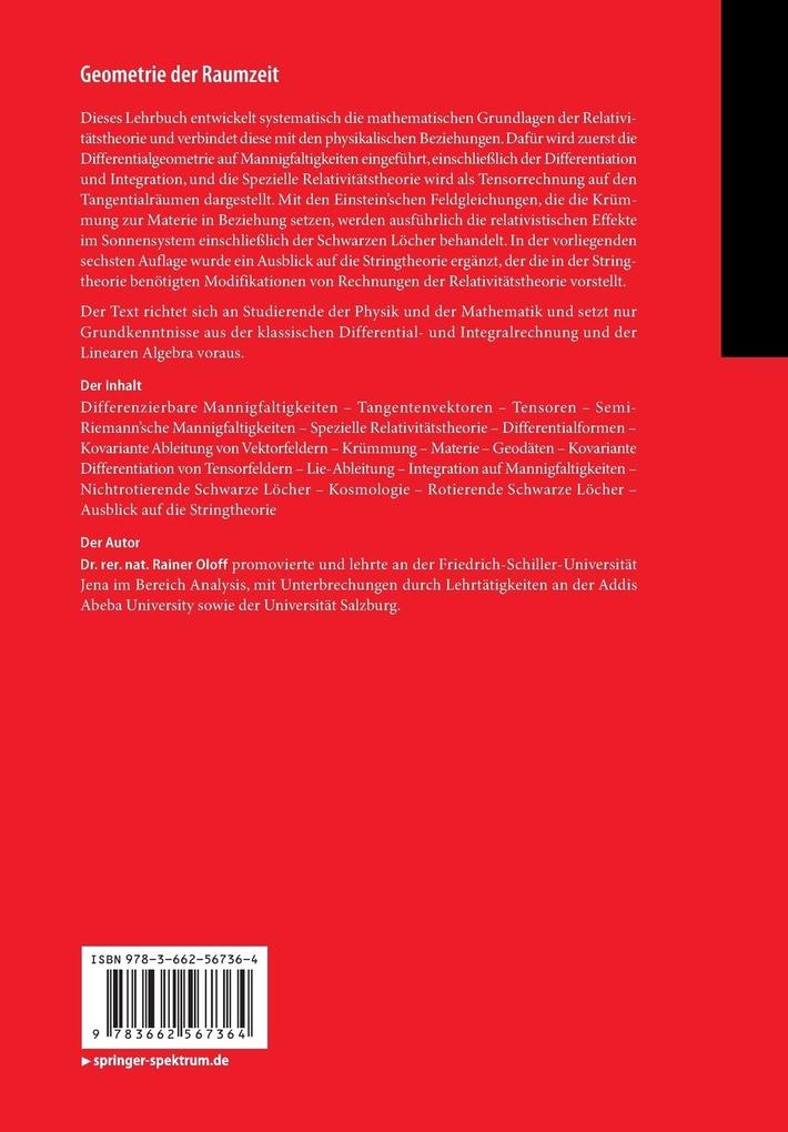 Weitere Ansicht: Geometrie der Raumzeit | Rainer Oloff