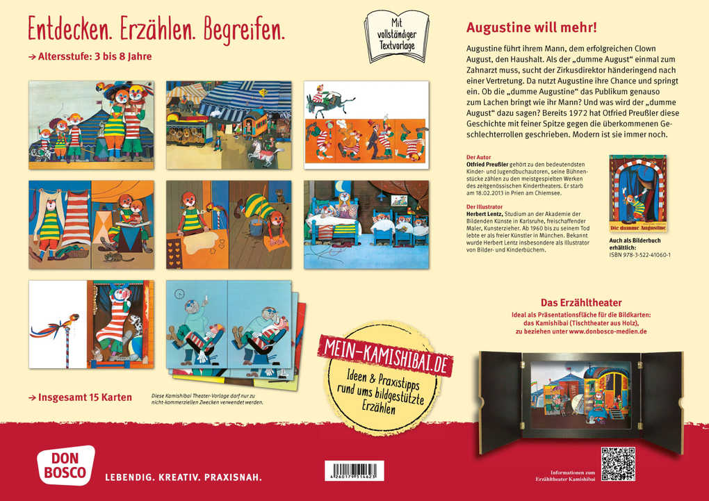 Weitere Ansicht: Die dumme Augustine. Kamishibai Bildkartenset. | Otfried Preußler