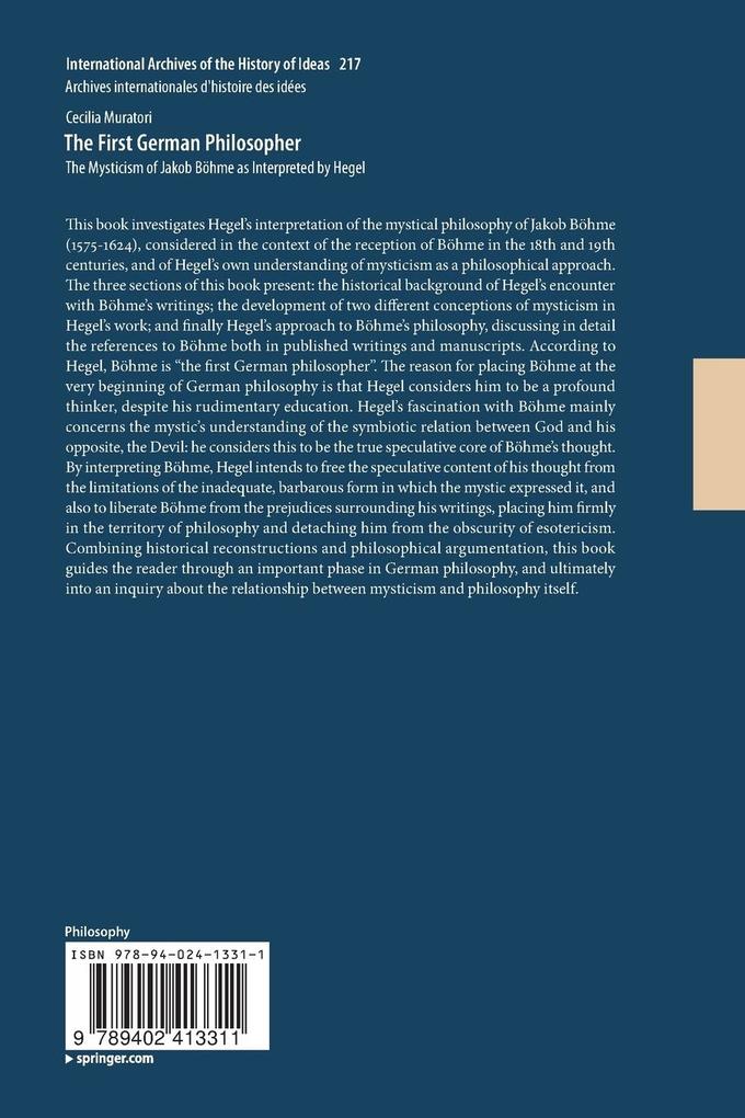 Weitere Ansicht: The First German Philosopher | Cecilia Muratori