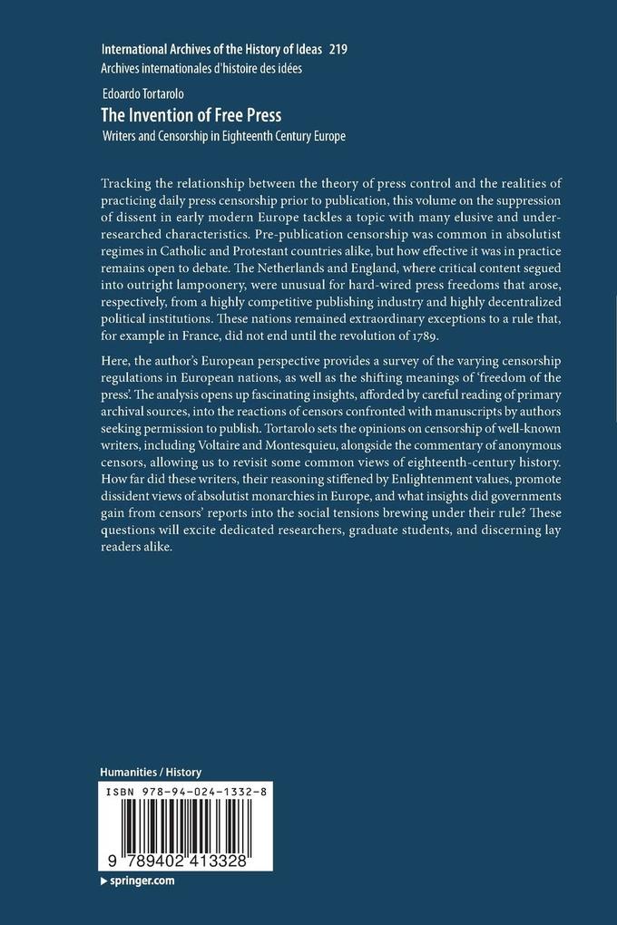 Weitere Ansicht: The Invention of Free Press | Edoardo Tortarolo