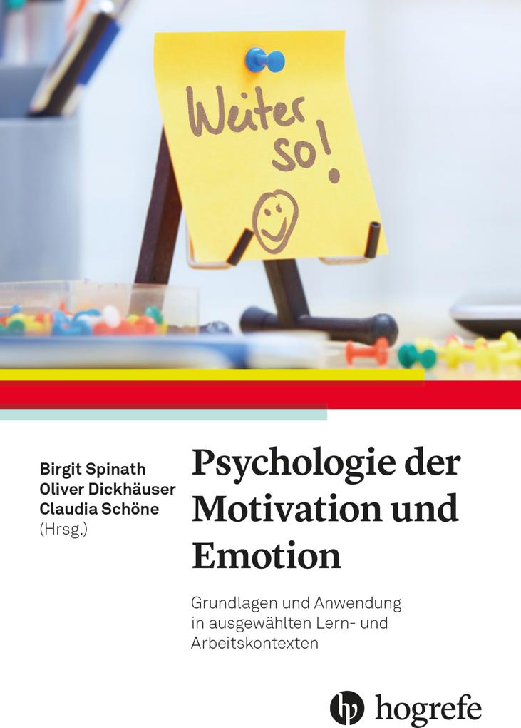 Produktbild: Psychologie der Motivation und Emotion